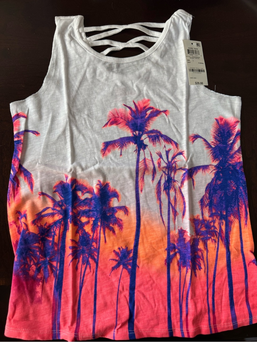 Kids Palm Tree Sunset Tank